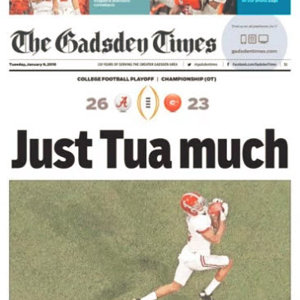 National Title Edition:  Gadsden Times
