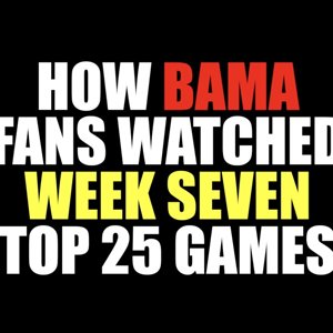 How Bama Fans Watched Week Seven Games 2018
