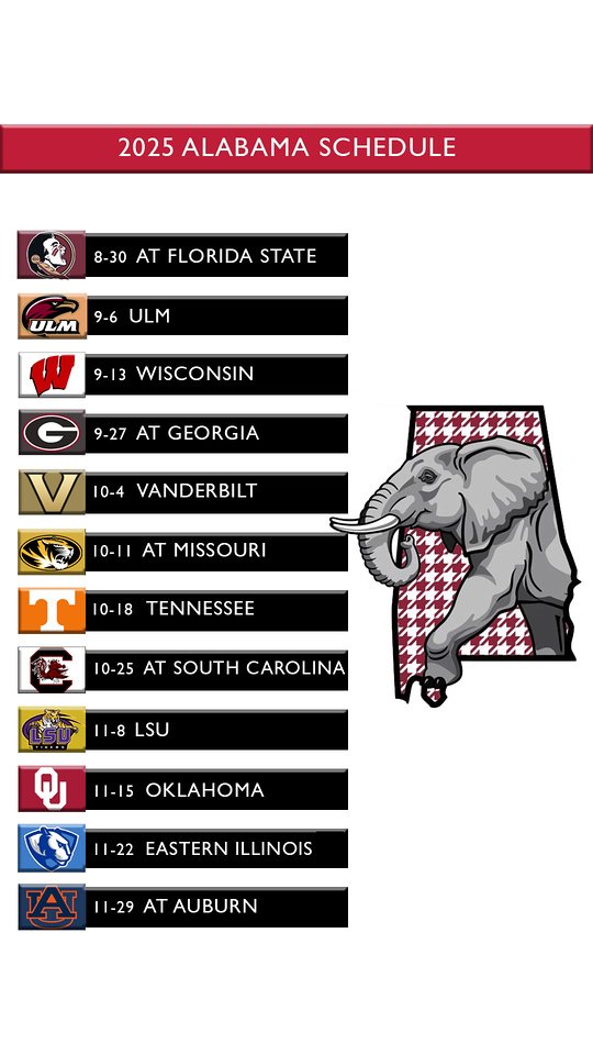 2025 Schedule Wallpaper