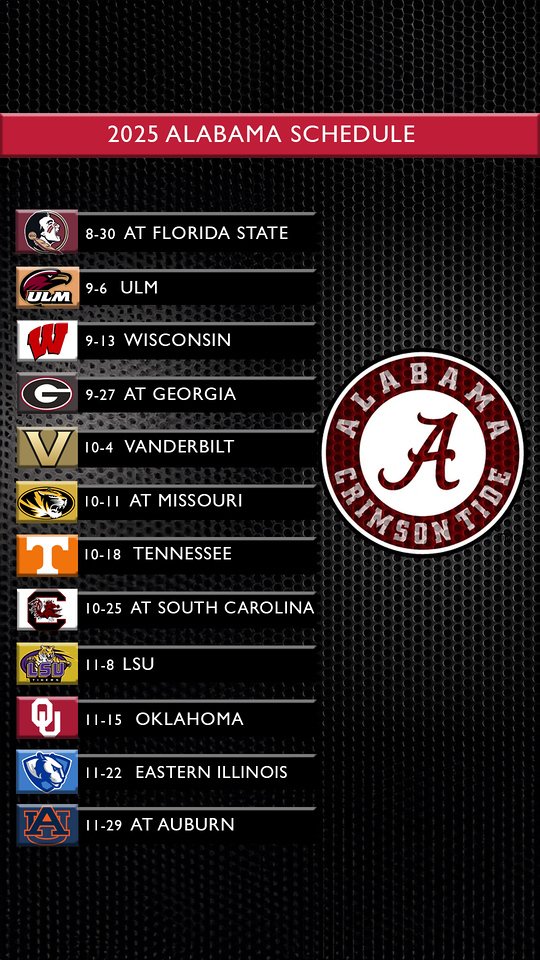 2025 Schedule Wallpaper