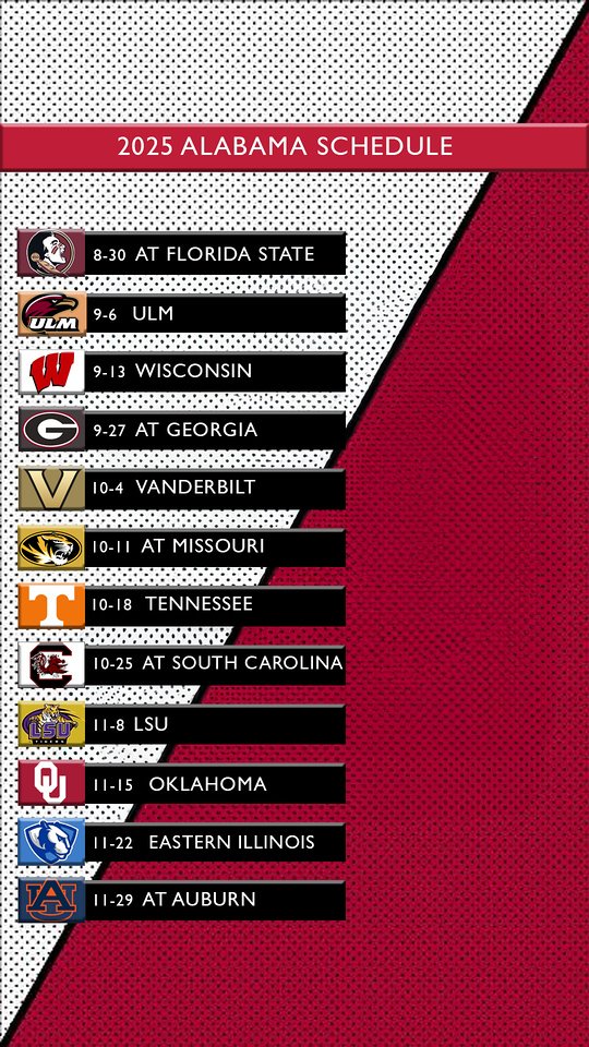 2025 Schedule Wallpaper