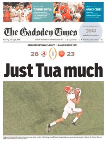National Title Edition:  Gadsden Times