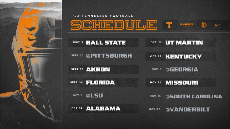 | NEWS - 2022 Football Schedule Unveiled - University of Tennessee