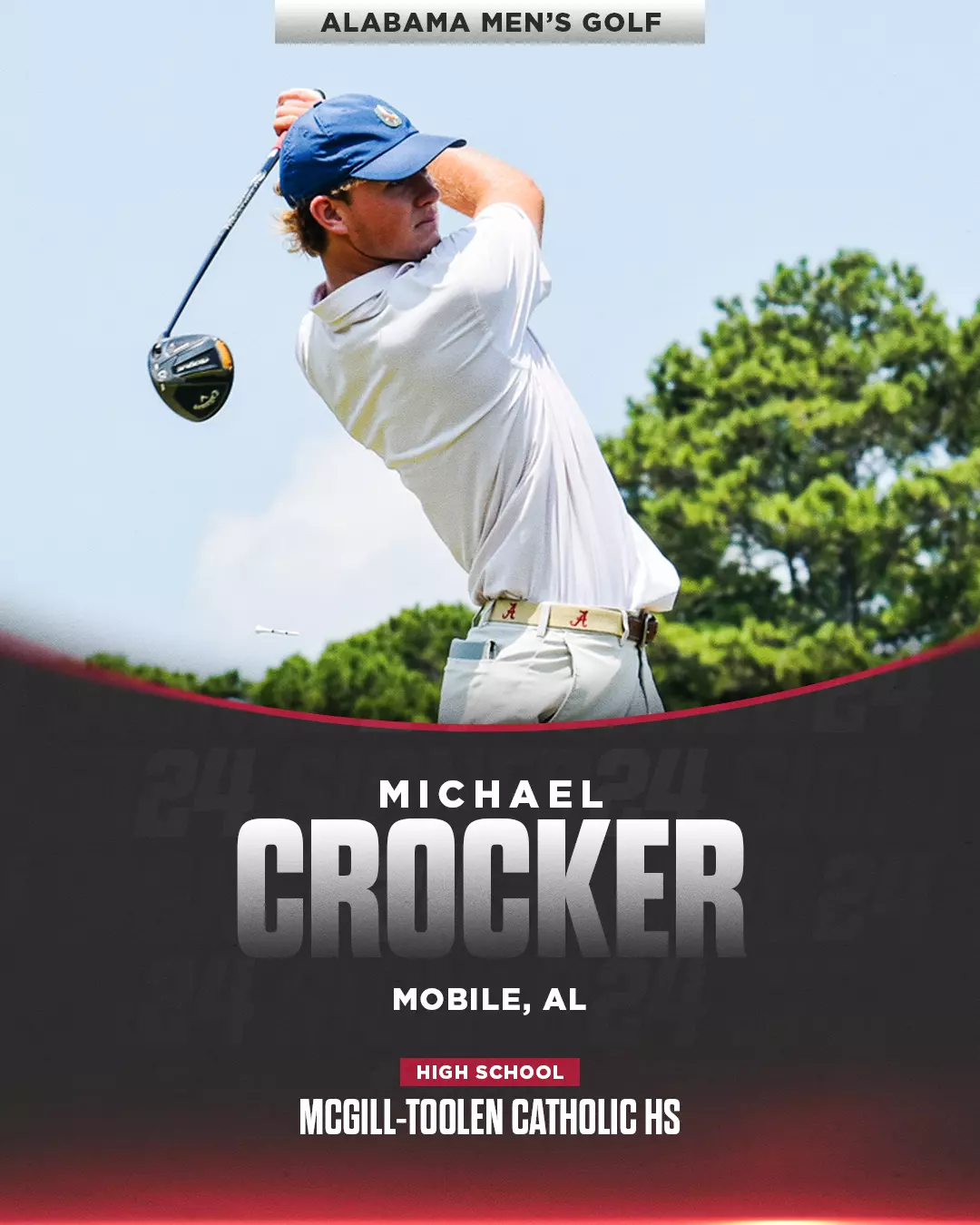 Michael Crocker Signing Day Graphic