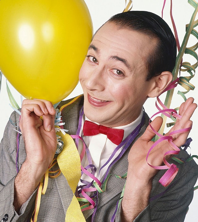Actor Paul Reubens, known for playing Pee-wee Herman, is seen in a 1995 portrait